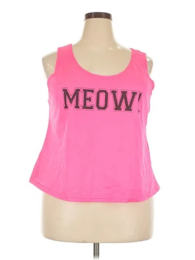Pre-owned Rouge Sleeveless T-shirt In Pink