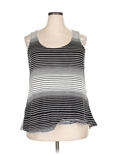 Pre-owned Rouge Tank Top Black Halter Neckline Tops