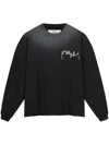 Rough Long Sleeve T-shirt In 黑色
