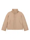 Rough Embroidered-detail Puffer Jacket In Yellow