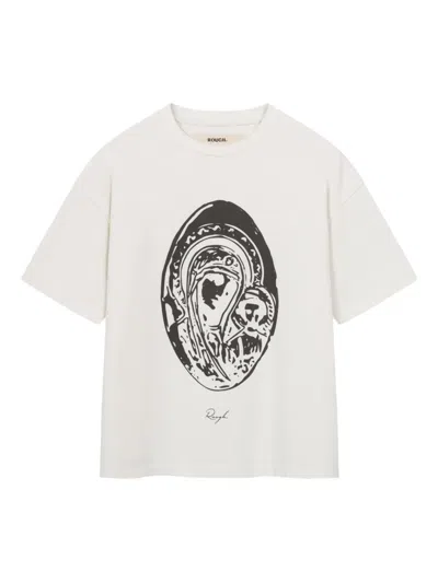 Rough Faded Maria T-shirt In White
