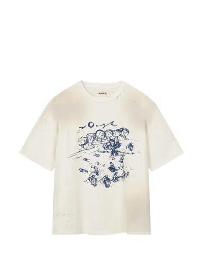 Rough Fieldwork Graphic Print T-shirt In Neutral