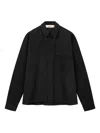 Rough Graphic-print Pocket-detail Shirt In Black