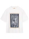 Rough Graphic-print T-shirt In 白色