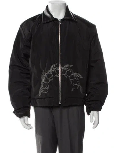 Pre-owned Rough Graphic Print Windbreaker In Grey