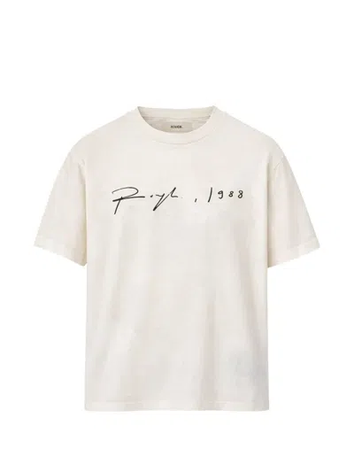 Rough Graphic T-shirt In Gold