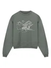 Rough Landscape-print Cotton Sweatshirt In Gray