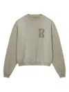 Rough Logo-graphic Sweatshirt In Green