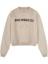 Rough Logo-print Sweatshirt In 中性色