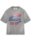 Rough Logo-print T-shirt In 灰色