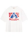 Rough Logo-print T-shirt In 白色