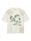 Rough Logo-print T-shirt In Neutral