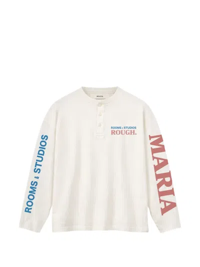 Rough Long-sleeve T-shirt In Neutral