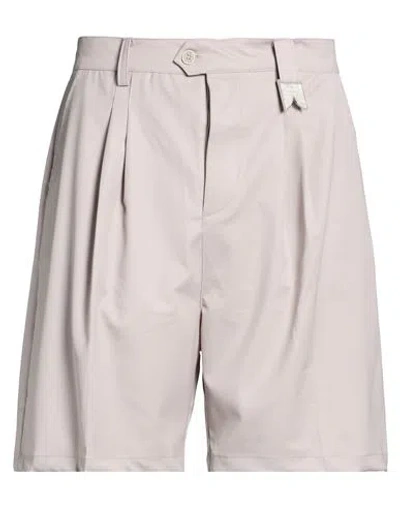 Rough . Man Shorts & Bermuda Shorts Light Grey Size 34 Polyamide, Wool, Elastane In Gray