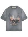 Rough Pontos T-shirt In 灰色