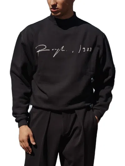Rough Signature Logo-print Sweatshirt In Black