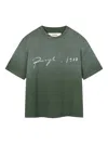 Rough Signature-print T-shirt In Green