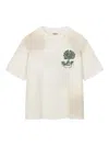 Rough Tree-print T-shirt In White