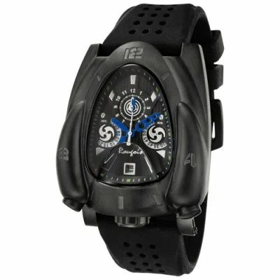 Pre-owned Rougois Black & Blue Hands  Rocket Watch - Rocket-blkblu