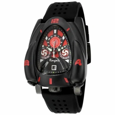 Pre-owned Rougois Black & Red  Rocket Watch - Rocket-blkred