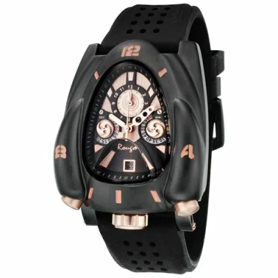 Pre-owned Rougois Black & Rose Gold Hands  Rocket Watch - Rocket-blkrg