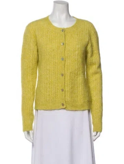 Pre-owned Rouje Alpaca Crew Neck Sweater In Green