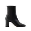 Rouje Celeste Ankle Boots -  - Leather - Black In Black