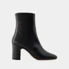 Rouje Celeste Ankle Boots -  - Leather - Black In Black