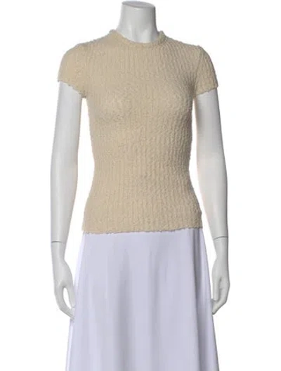 Pre-owned Rouje Crew Neck Short Sleeve Top W/ Tags In Neutral