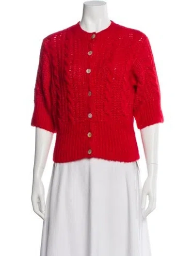 Pre-owned Rouje Crew Neck Sweater In Red