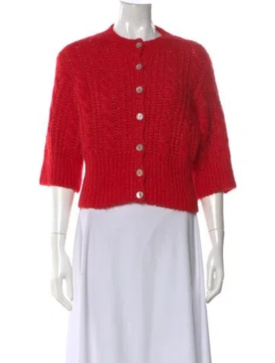 Pre-owned Rouje Crew Neck Sweater In Red