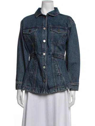 Pre-owned Rouje Denim Jacket In Blue
