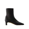 Rouje Doria Ankle Boots - Leather - Black In Black