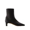 Rouje Doria Ankle Boots - Leather - Black In Black