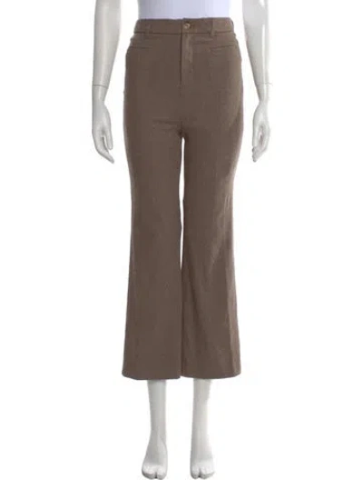 Pre-owned Rouje Flared Pants In Brown