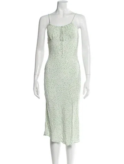 Pre-owned Rouje Floral Print Knee-length Dress In Multi