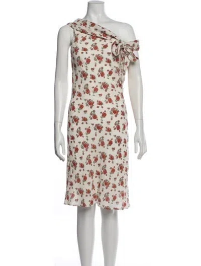 Pre-owned Rouje Floral Print Knee-length Dress W/ Tags In Multicolor