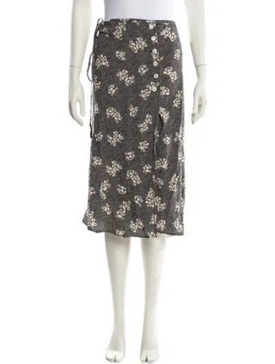 Pre-owned Rouje Floral Print Knee-length Skirt W/ Tags In Multi