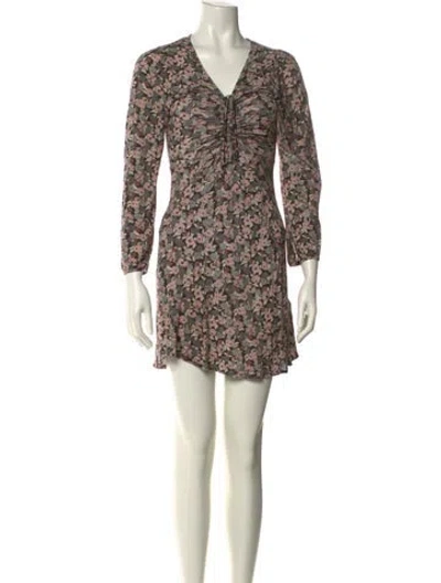 Pre-owned Rouje Floral Print Mini Dress