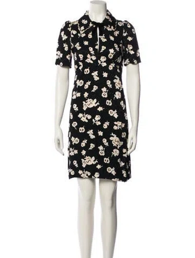 Pre-owned Rouje Floral Print Mini Dress In Multi