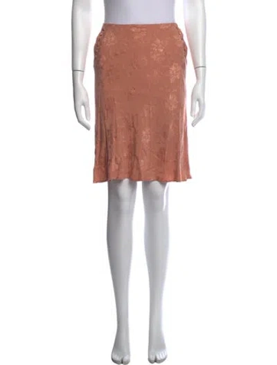 Pre-owned Rouje Floral Print Mini Skirt In Pink
