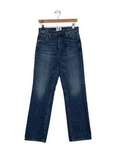 Pre-owned Rouje High-rise Flared Jeans In Blue