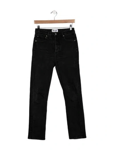 Pre-owned Rouje High-rise Straight Leg Jeans In Blue