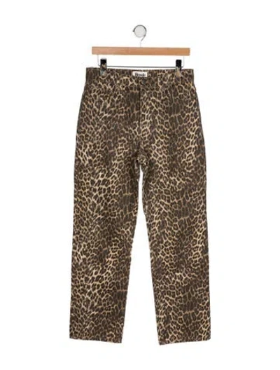 Pre-owned Rouje High-rise Straight Leg Jeans In Multi