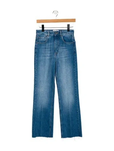 Pre-owned Rouje High-rise Wide Leg Jeans In Blue