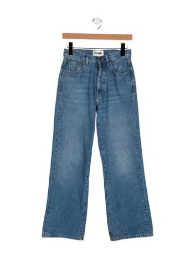 Pre-owned Rouje High-rise Wide Leg Jeans In Blue