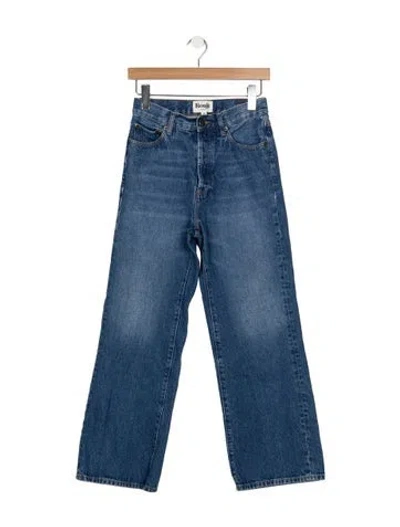 Pre-owned Rouje High-rise Wide Leg Jeans In Blue