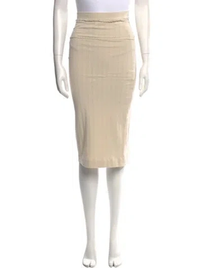 Pre-owned Rouje Knee-length Skirt In Neutral