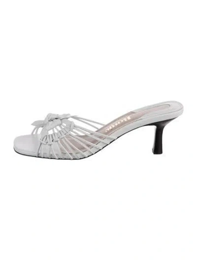 Pre-owned Rouje Leather Sandals In White