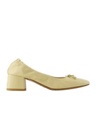Rouje Escarpins Nicoise -  - Cuir - Beige